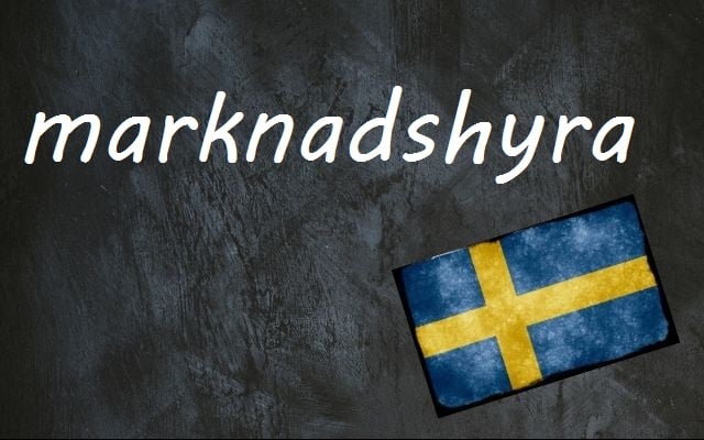 Swedish word of the day: Marknadshyra
