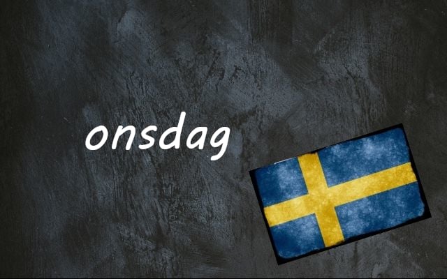 Swedish word of the day: onsdag