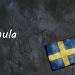 Swedish word of the day: mula