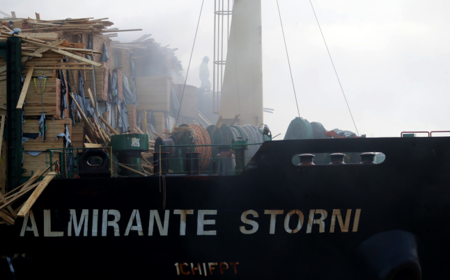 Ship to be towed to Gothenburg as fire crews battle to put out six-day blaze